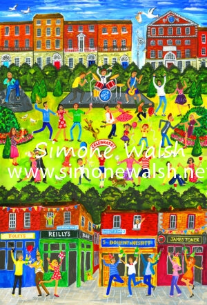 Celebration in Merrion Square, Dublin ~ PERSONALISE IT!