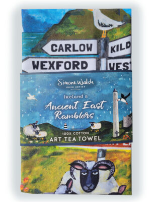 Ireland's Ancient East Tea Towel