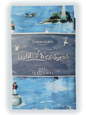Wild Irish Seas Tea Towel