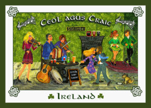 Ceol agus Craic Tea Towel