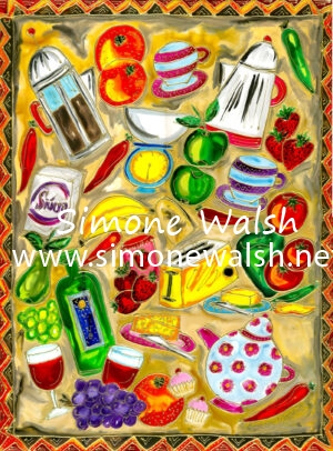 Ochre Kitchen Collage