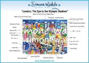 London; The Eye to the Olympic Stadium