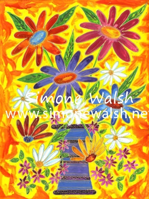 Sun Burst Anemone Vase