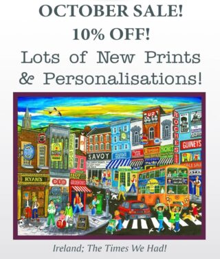 We have 10% OFF our prints until this Saturday 8th October! Many of our prints can be personalised to make our prints extra special and meaningful to the recipient!  Use coupon code at checkout for 10% off: oct2022
We also have a great deal on our fabulous journals at two for €30 while stock lasts! www.simonewalsh.net #personaliedgifts #personalisedprint #irishartgifts #irishart #journals #journalinspiration #journaling
