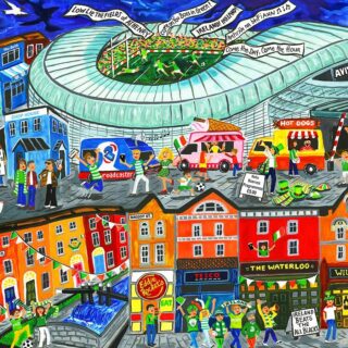 My print "Match Day at the Aviva Stadium" will be presented to personnel involved in the Irish Rugby Tour of New Zealand! Congratulations to the Irish team for a fantastic series win! How prophetic & fortuitous that the sandwich board in my print reads: "Ireland Beats the All Blacks"
#irfu #irishrugby #avivastadium
