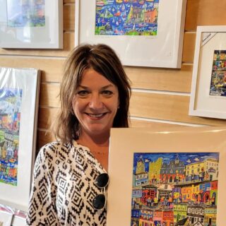 Meet the Maker! Simone in stockist Marnie & Lily, Kinsale, West Cork! #marnieandlily #kinsale #kinsaleart