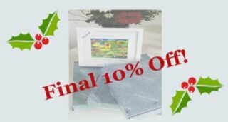 Final 10% Off! Our last orders for delivery before Christmas within the Island of Ireland is tomorrow Friday 18th December at 1pm. So to celebrate we have 10% off all original paintings, prints and merchandise. Use coupon code "final10" at checkout - hurry as the offer expires soon! www.simonewalsh.net