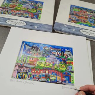 Signing our "Dublin Heaven in Glasnevin" and "Fabulous Phibsboro# prints today for our new stockist; The fascinating  Glasnevin Cemetery in Dublin. We recommend their historic tour of the final resting places of so many famous names!
#glasnevincemeterytour #glasnevindublin #glasnevin #phibsboro #phibsborough #dublinsuburbs #personalisedgifts #madelocal #irishprints #dublingifts