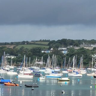 Falmouth today! Very large and moody skies! Beautiful and my first time to Cornwall! #cornwall #cornwallart  #seascapes